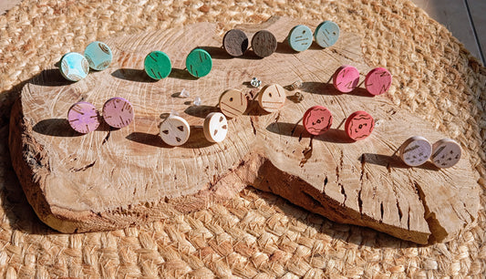 Pendientes madera"A TODO COLOR"